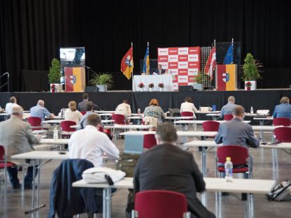 Aus Sicherheitsgründen tagte der Gemeinderat der Stadt St. Pölten aufgrund der Corona-Pandemie erneut im VAZ. (Foto: Kainz)