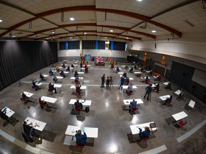 Sitzung des Gemeinderats am 27. April 2020. im VAZ St. Pölten. (Foto: Arman Behpournia)