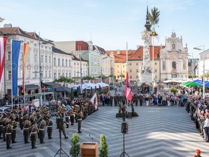 Am 15. Mai ab 17 Uhr findet in der Innenstadt die Staatsvertragsfeier statt. (Foto: zVg/MilKdo NÖ)