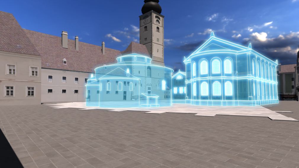 Visualisierung des spätantiken Statthalterpalastes. (Foto: 7reasons)