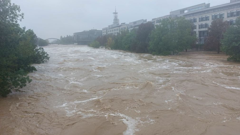 Die Traisen im September 2024. (Foto: FF St. Pölten Stadt)