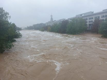 Die Traisen im September 2024. (Foto: FF St. Pölten Stadt)