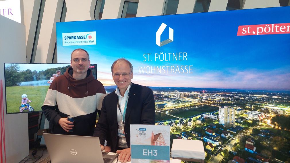 Foto vom Stand bei der Wohnmesse. (Foto: Stadt St. Pölten)