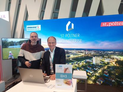 Foto vom Stand bei der Wohnmesse. (Foto: Stadt St. Pölten)