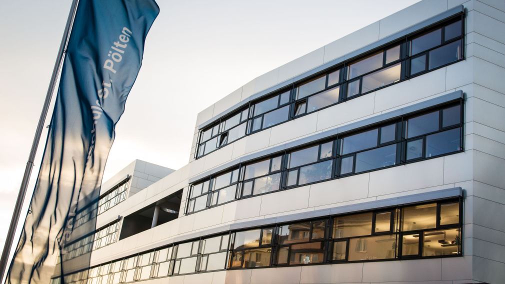 Fachhochschule St. Pölten - Außenansicht. (Foto: Martin Lifka)