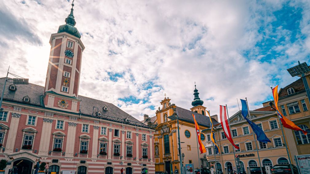 Ansicht des St. Pöltner Rathauses. (Foto: Arman Kalteis)
