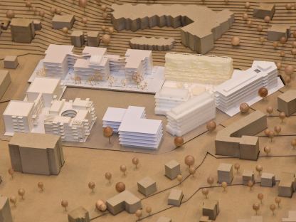 Modell des Wohnprojekts. (Foto: Josef Vorlaufer)